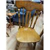 Image 3 : PRESS BACK DINING CHAIRS - BID X 6