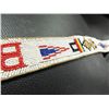 Image 2 : LEATHER AND BEADED BELT - 41 3/4" LONG