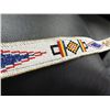 Image 3 : LEATHER AND BEADED BELT - 41 3/4" LONG