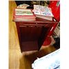 Image 1 : MAHOGANY MINI BAR - HANGER FOR WINE GLASSES ETC