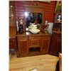 Image 1 : VINTAGE VICTORIAN CARVED OAK SIDEBOARD WITH MIRRORED BACK GALLERY
