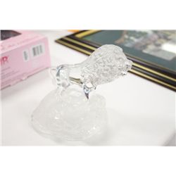Glass Lion Figurine