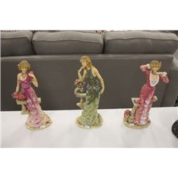 3 Fashion Lady Figurines