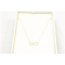 Gold Plated Sterling Silver and C.Z.  Necklace/Pendant