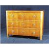 Image 1 : Biedermeier-Kommode, süddeutsch 19.Jh., Ahornholz furniert, dreischübiger Korpus mit gerundeten E...