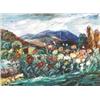 Image 1 : Vagh-Weinmann, M.(?), wohl ungarischer Künstler 20.Jh., "Blumenwiese in Hügellandschaft", Öl/Lw....
