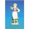 Image 1 : Porzellan-Figur, Meißen 18.Jh., "Tanzendes Mädchen", polychrom bemalt, unterglasurblaue Marke am...