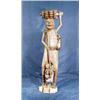 Holzskulptur, MAKONDE/Tansania um 1936, Ebenholz-Akazie geschnitzt, naturalistisch gearbeitete Fi...