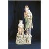 Image 1 : Imposante Holzskulptur "Guanyin", China 19./20.Jh., geschnitzt und polychrom gefasst, "Darstellun...