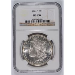 1881-S MORGAN DOLLAR NGC MS-65+