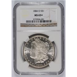 1884-O MORGAN DOLLAR NGC MS-65+