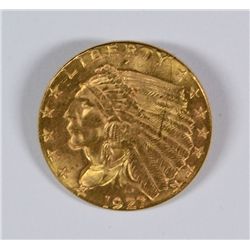 1927 $2.50 GOLD INDIAN CHOICE BU