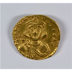 BYZANTINE GOLD SOLIDUS EMPEROR CONSTANS II 650 AD BU