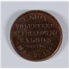 Image 1 : 1860'S CIVIL WAR TOKEN PHILADELPHIA, PA 750W-1A REFRESHMENT SALOON RED UNC