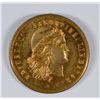 Image 1 : 1800'S TOKEN USA $10 CH BU REEDED EDGE BRASS