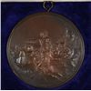 Image 2 : VERY RARE HEAVY BRONZE 1873 LIFE SAVING MEDAL  FOR COURAGE AND HUMANITY