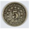Image 2 : 1872 SHIELD NICKEL VG/FINE