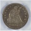 Image 2 : 1853 ARROWS AND RAYS SEATED QUARTER, PCGS XF-40  NICE