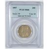 Image 1 : 1957 WASHINGTON QUARTER, PCGS MS-66 COLOR!