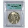 Image 1 : 1928-S PEACE SILVER DOLLAR, ICG MS-63  NICE!!