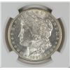 Image 2 : 1887-O MORGAN SILVER DOLLAR, NGC MS-63+  WHITE AND NICE!  TAPE ON TOP OF HOLDER!