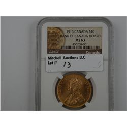 Canada. 1913 $10 Gold
