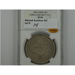 China, Chihli Province. Year 29(1903) Dollar