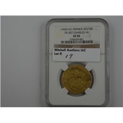 France. Charles VII Ecu d'Or. (1422-1461)