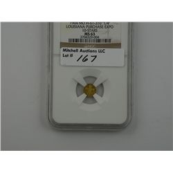 1904 Louisiana Purchase Exposition. "1/4" Gold Token