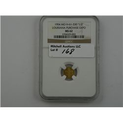 1904 Louisiana Purchase Exposition. "1/4" Gold Token