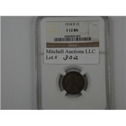 1C 1914-D NGC Fine-12