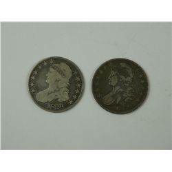 Capped Bust Half Dollar pair