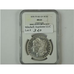 $1 Silver 1878 8TF