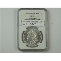 $1 Silver 1878 7TF Reverse of '78