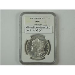 $1 Silver 1878 7TF Reverse of '78