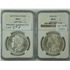 Image 1 : A first year of issue Morgan Dollar pair