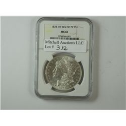 $1 Silver 1878 7TF Reverse of '79
