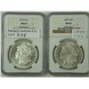 Image 2 : A pair of Choice Mint State 1878-S Morgan Dollars.