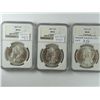 Image 1 : An NGC MS64 Morgan Dollar Trio