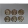 Image 1 : Six different mint state branch mint Morgan Dollars