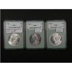 Choice Morgan Dollar threesome