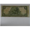 Image 2 : National Bank Note. $5 Series of 1902 Plain Bac