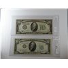 Image 1 : Currency Error Pair. $10 1950-A and 1934-A FRN