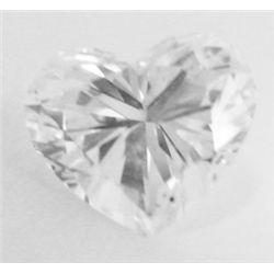 GIA certified - 1.22 carat Heart brilliant Diamond. D color- Si2 Clarity. No Fluorescence. GIA 51412