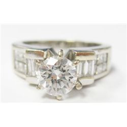 GIA Certified 1.06 carat Round Brilliant Cut Diamond. H color/SI1 clarity. (copy only) No Fluoresenc
