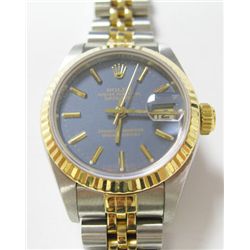 Ladies 18k Yellow Gold & Stainless Steel Rolex Oyster Perpetual Datejust Watch- 26mm case, sapphire 