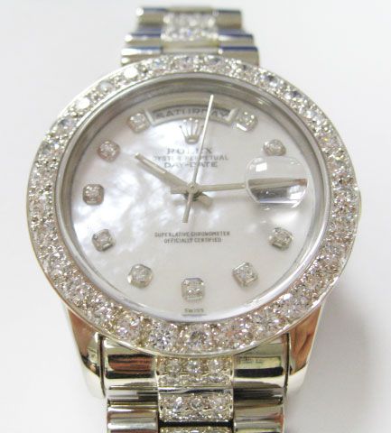Gents 18k White Gold Rolex Oyster 