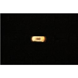 (1) 14ky wedding style band, apprx. Size 8, 6.8 grams