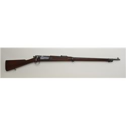 U.S. Springfield Krag Model 1896 bolt action rifle, .30-40 Krag cal., 30” barrel, military blue fini