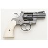 Image 2 : Colt Python .357 Magnum, double action revolver with scarce factory 2” barrel, blue finish, well-mad